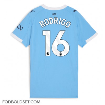 Manchester City Rodri Hernandez #16 Hjemmebanetrøje Dame 2025-26 Kortærmet Manchester City Rodri Hernandez #16 Hjemmebanetrøje Dame 2025-26 Kortærmet
